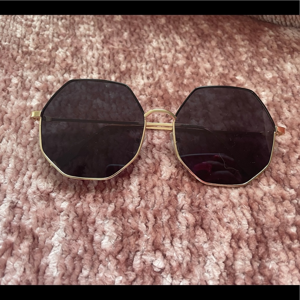 COPY - Hexagon Gold Sunglasses